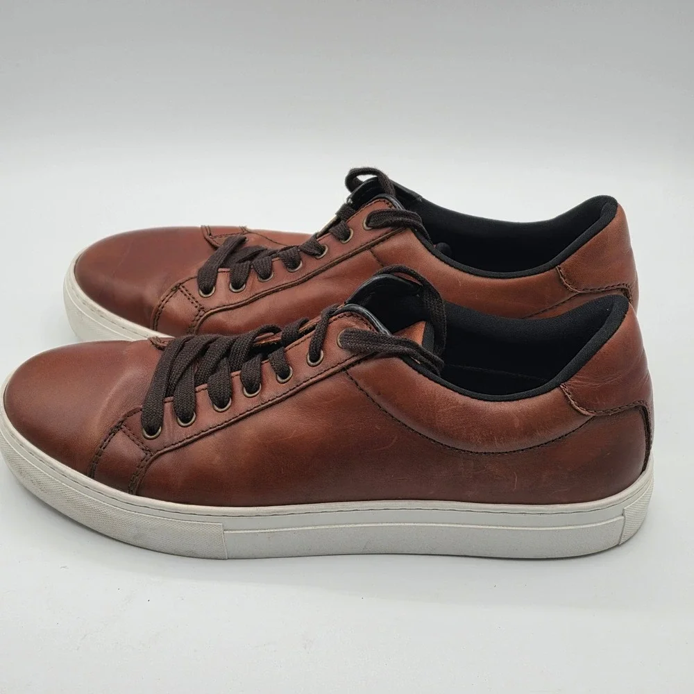 Vagabond Paul Sneakers Mens 11 Brown Excellent Leather Low Top 5383-101-27‎